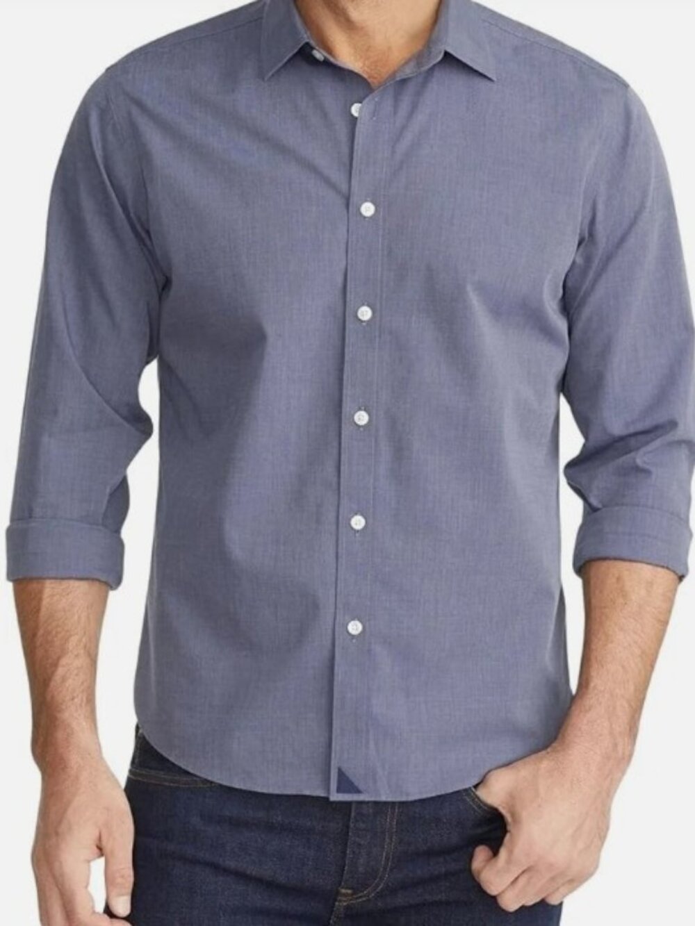 UNTUCKit Orville Blu Wrinkle-Free Button-Down Shirt Blue Size XL